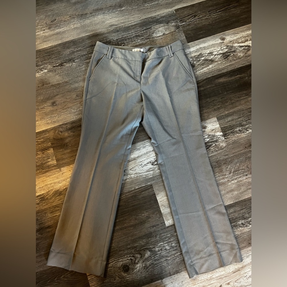 NY & Co 7th Avenue Style Wide Leg Trousers Grey Size 8P